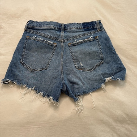 Abercrombie & Fitch Cut Off Shorts High Rise Curve Love - Picture 2 of 8